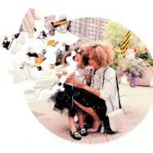 Puzzle personalizat rotund 20x20 cm cu 42 piese