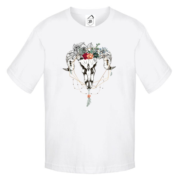 Tricou Skull with Flowers