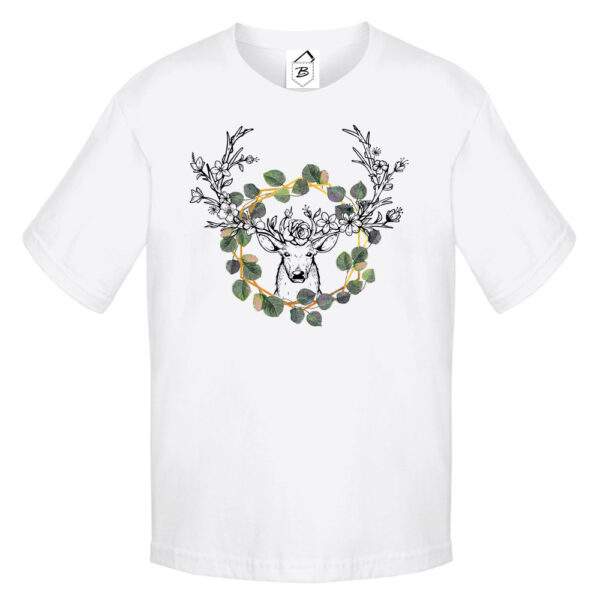 Tricou Deer Flowers