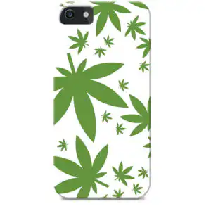 Husa White Marijuana Leafs