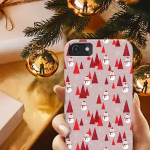 Husa Red Christmas Pattern