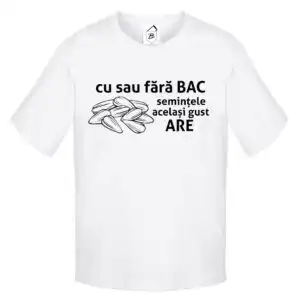 Tricou Cu Sau Fara Bac Semintele Acelasi Gust Are