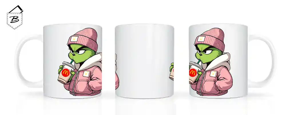 Cana Grinch Pink with Mc and Hoodie - imagine 2