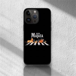 Husă telefon cu design „Hakuna Matata” stil Abbey Road