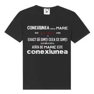 Tricou Negru Conexiunea Insula Iubirii