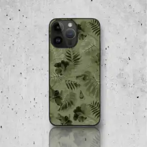 Husă telefon cu model de plante de interior ilustrate, ideală pentru iubitorii de plante.