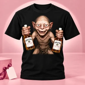 Tricou Gollumm cu Două Sticle de Whisky - My Precious
